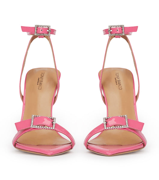 Pink Tony Bianco Mopsy Flamingo Patent 10.5cm Event Heels | YILGT68656