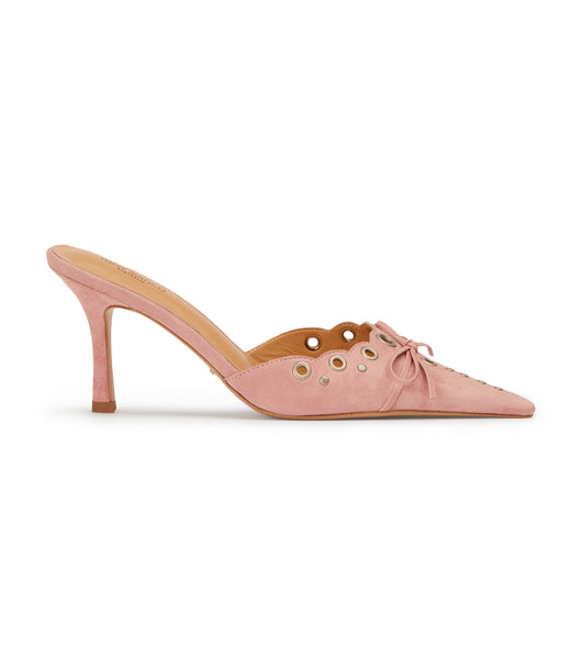 Pink Tony Bianco Shae Blossom Suede 8cm Court Shoes | ILZDE85033