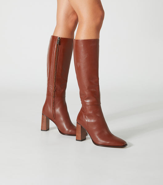 Red Tony Bianco Rylee Rust Venice 8.5cm Mid Calf Boots | ILICD46530