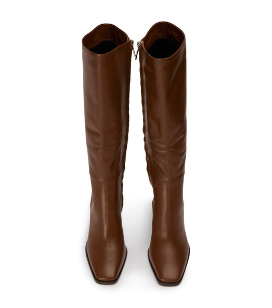 Red Tony Bianco Rylee Rust Venice 8.5cm Knee High Boots | ZILMJ60597