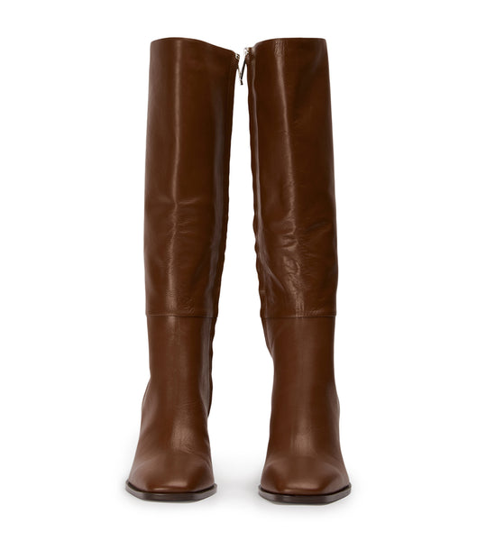 Red Tony Bianco Rylee Rust Venice 8.5cm Knee High Boots | ZILMJ60597