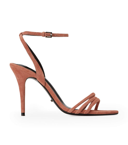 Rose Tony Bianco Rush Rose Suede 9.5cm Strappy Heels | GILUC27748