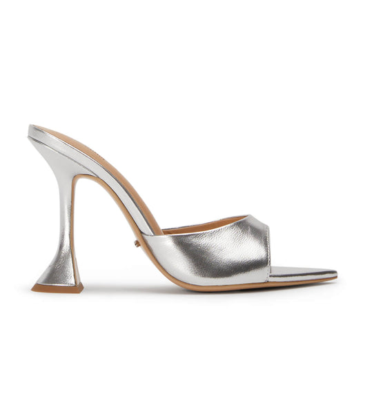 Silver / Metal Tony Bianco Marcel Silver Nappa Metallic 10.5cm Event Heels | LILTR24348