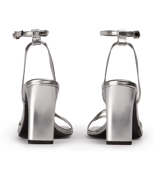 Silver Tony Bianco Corso Silver Foil 8.5cm Stiletto Heels | BILSD45704