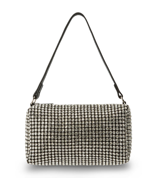 Silver Tony Bianco Moma Clear Crystal Mini Handbags Accessories | ILJKU74062