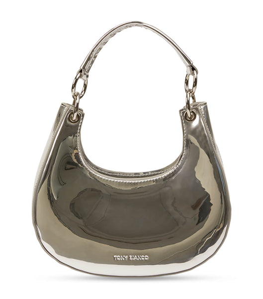 Silver Tony Bianco Talia Silver Shine Mini Handbags Accessories | FILUI56172