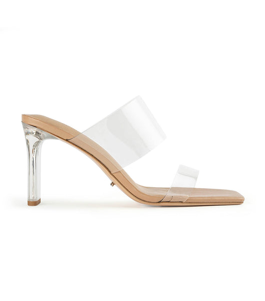 Skin Color Tony Bianco Chicago Clear Vinylite/Skin Nappa 8.5cm Event Heels | BILSD47651