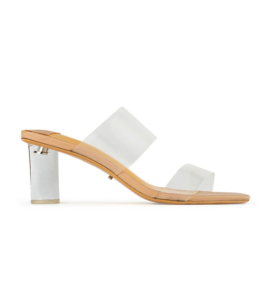 Skin Color Tony Bianco Sabelle Clear Vynalite/Skin Capretto 6.5cm Low Heels | BILSD67200