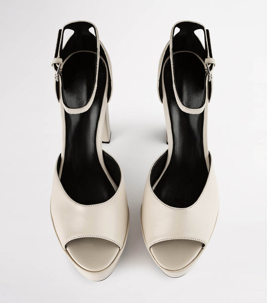 White / Black Tony Bianco Jayze Vanilla Nappa 14cm Platform Shoes | XILBH59298