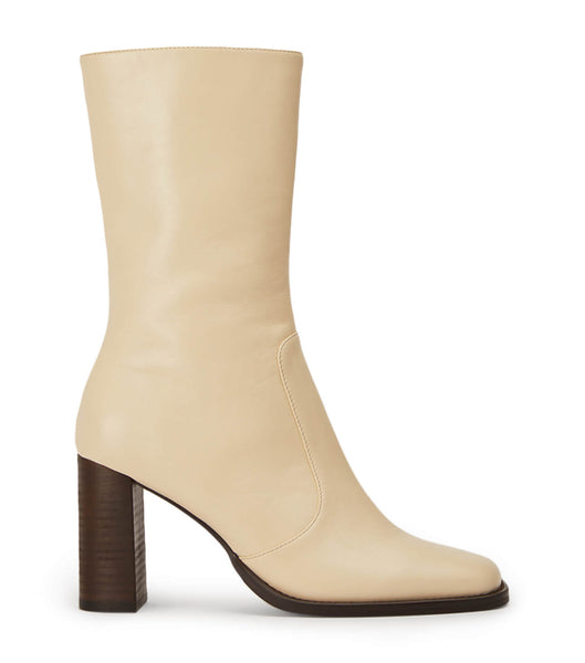 White Tony Bianco Atlanta Ecru Venice 8.5cm Heeled Boots | ILEAH84185