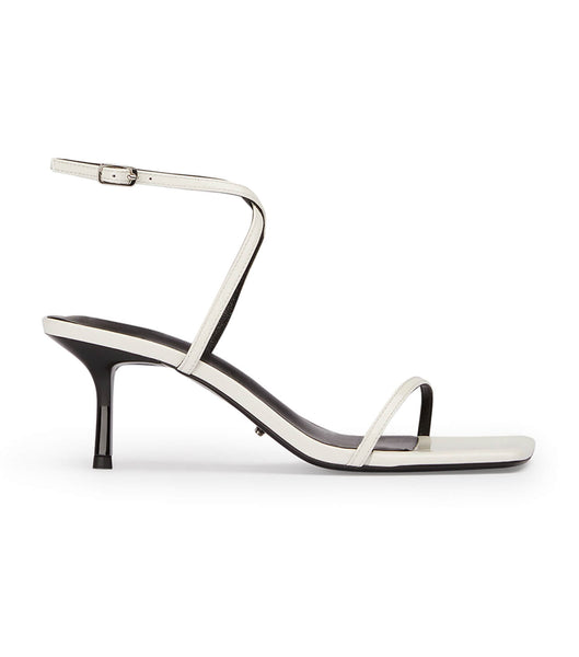 White Tony Bianco Axent White Patent 6.5cm Strappy Heels | QILUV17178