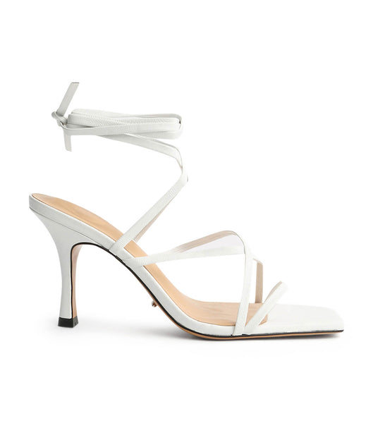 White Tony Bianco Caden White Sheep Nappa 8.5cm Event Heels | BILSD36717