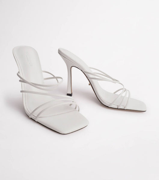 White Tony Bianco Foxie White Kid 10.5cm Bridal Heels | ILEAH45916