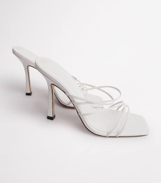 White Tony Bianco Foxie White Kid 10.5cm Stiletto Heels | ILQAV51156