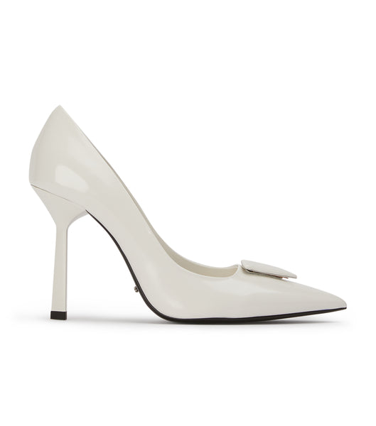 White Tony Bianco Gema White Hi Shine 10cm Court Shoes | GILEC98187