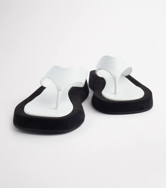 White Tony Bianco Ives Milk Capretto 3.5cm Sandals | MILHR45962