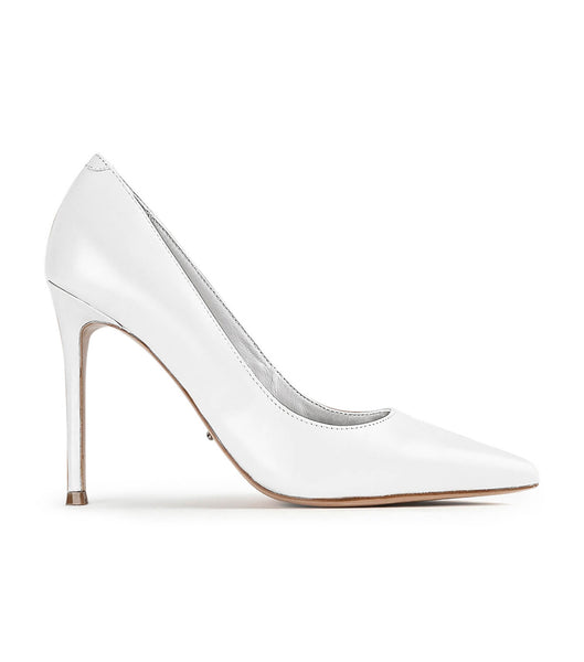 White Tony Bianco Lotus Milk Capretto 10.3cm Event Heels | FILUI22952