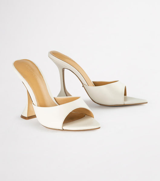 White Tony Bianco Marcel Dove Nappa 10.5cm Bridal Heels | ILXBR31430