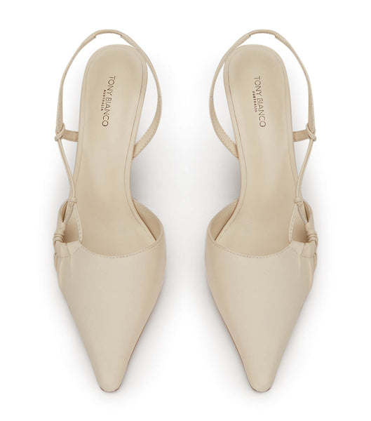 White Tony Bianco Sakai Dove Nappa 8cm Court Shoes | ILJVR94188