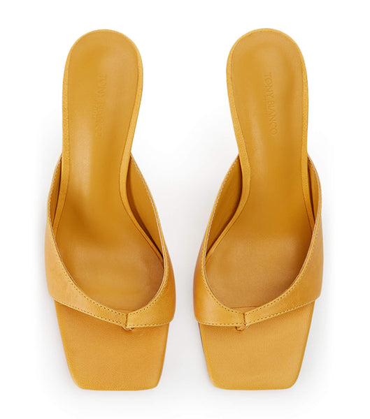 Yellow Tony Bianco Crystle Cantelope Antiq 8.5cm Thong Sandals | ILCIF25981