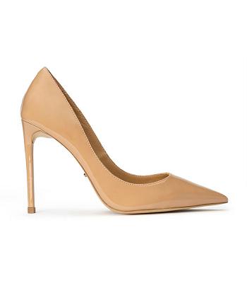 Beige Tony Bianco Anja Nude Patent 10.5cm Bridal Heels | DILVO63232