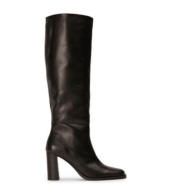 Black Tony Bianco Asher Black Como 8.5cm Heeled Boots | GILUC25346