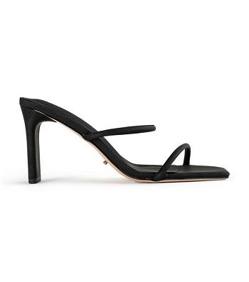 Black Tony Bianco Concord Black Galaxy 8.5cm Strappy Heels | BILSD32919