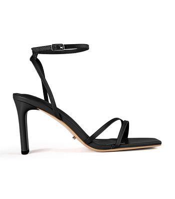 Black Tony Bianco Corso Black Nappa 8.5cm Block Heels | ILZPD43261