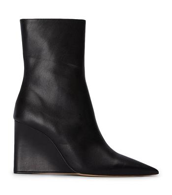 Black Tony Bianco Dasha Black Como 9.5cm Heeled Boots | SILVO45955