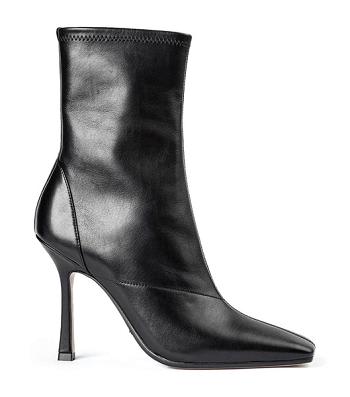 Black Tony Bianco Halsey Black Como 10.5cm Stiletto Boots | ILEAH87712