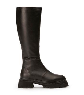 Black Tony Bianco Hitch Black Venice 5.5cm Knee High Boots | ILQCS58897