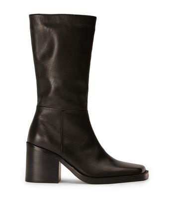 Black Tony Bianco Prestige Black Como 8cm Knee High Boots | AILWC93614