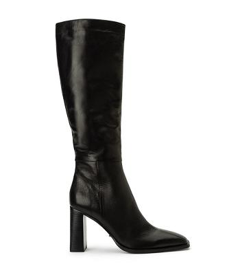 Black Tony Bianco Rylee Black Venice 8.5cm Heeled Boots | ILZDE98740