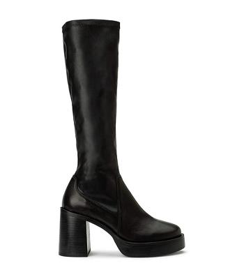 Black Tony Bianco Tibby Black Venice/Black Venezia 9cm Mid Calf Boots | MILHR85818