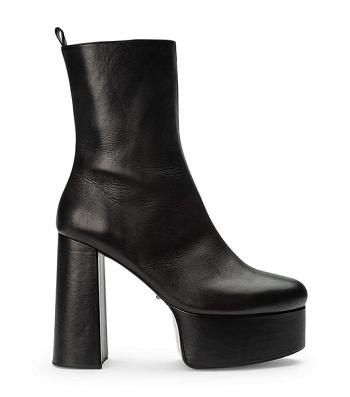 Black Tony Bianco Tyra Black Como 12cm Heeled Boots | AILWC40416