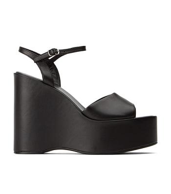 Black Tony Bianco Vanity Black Como 13cm Wedges | XILGW94751