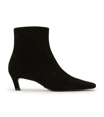 Black Tony Bianco Vicci Black Suede 5cm Heeled Boots | ILQAV82260