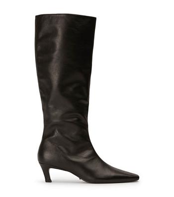 Black Tony Bianco Vixon Black Venice 5cm Mid Calf Boots | BILSO75622