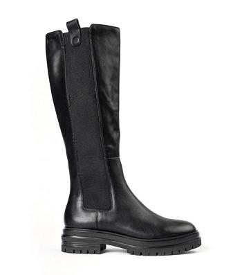 Black Tony Bianco Winx Black Venice 4.5cm Mid Calf Boots | YILVQ79653