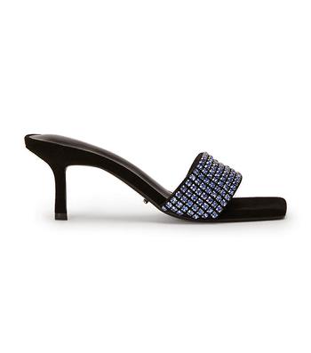 Blue / Black Tony Bianco Amos Blue Crystal/Black Suede 6.5cm Stiletto Heels | BILSO14103