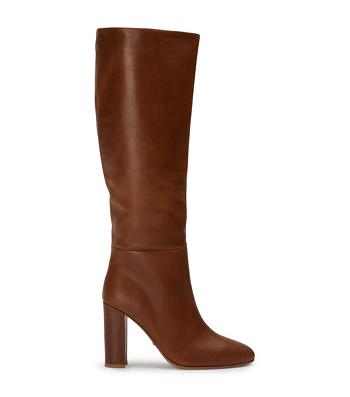 Brown Tony Bianco Boss Cognac 9.5cm Knee High Boots | MILHR98106