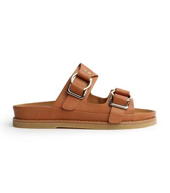 Brown Tony Bianco Hunter Tan Como 3.5cm Sandals | DILVO63878