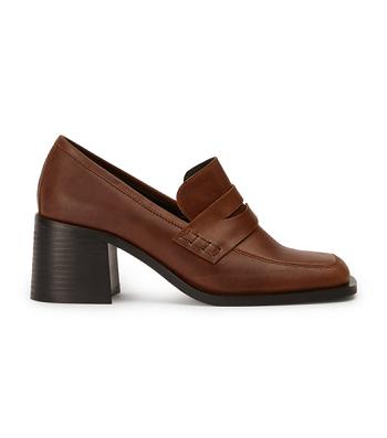 Brown Tony Bianco Lomax Cognac 6.5cm Loafers | LILSX92451