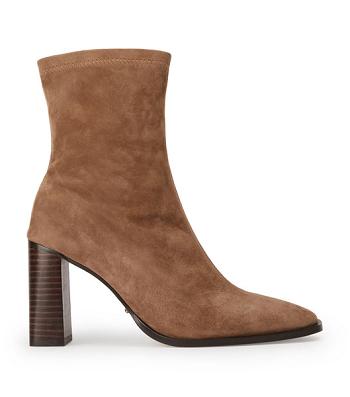 Brown Tony Bianco Rover Saddle Suede 8.5cm Heeled Boots | QILWA48634