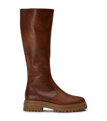 Brown Tony Bianco Wanda Cognac 4.5cm Knee High Boots | LILTR26006