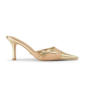 Gold Tony Bianco Shirley Beech/Gold 8cm Event Heels | ILXMI67784