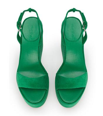 Green Tony Bianco Vesna Jade Suede 13cm Platform Shoes | DILKV44039