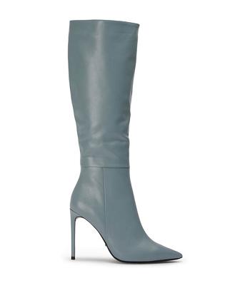 Grey Tony Bianco Apollo Steel Nappa 10.5cm Heeled Boots | ILCVG23913