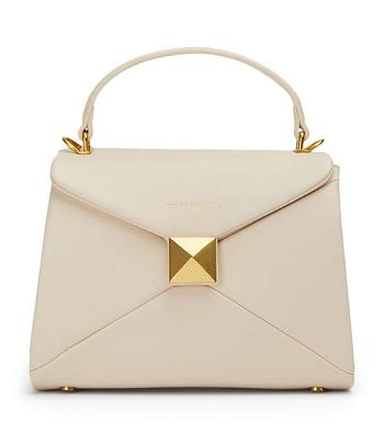 Light Yellow Tony Bianco Eve Vanilla Leather Mini Handbags Accessories | ILCIF47027