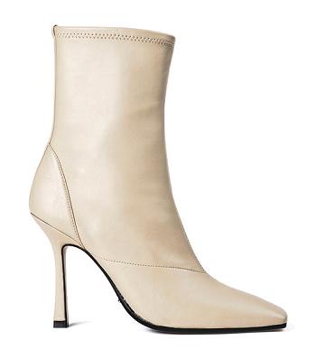 Light Yellow Tony Bianco Halsey Vanilla Nappa 10.5cm Ankle Boots | PILER82013